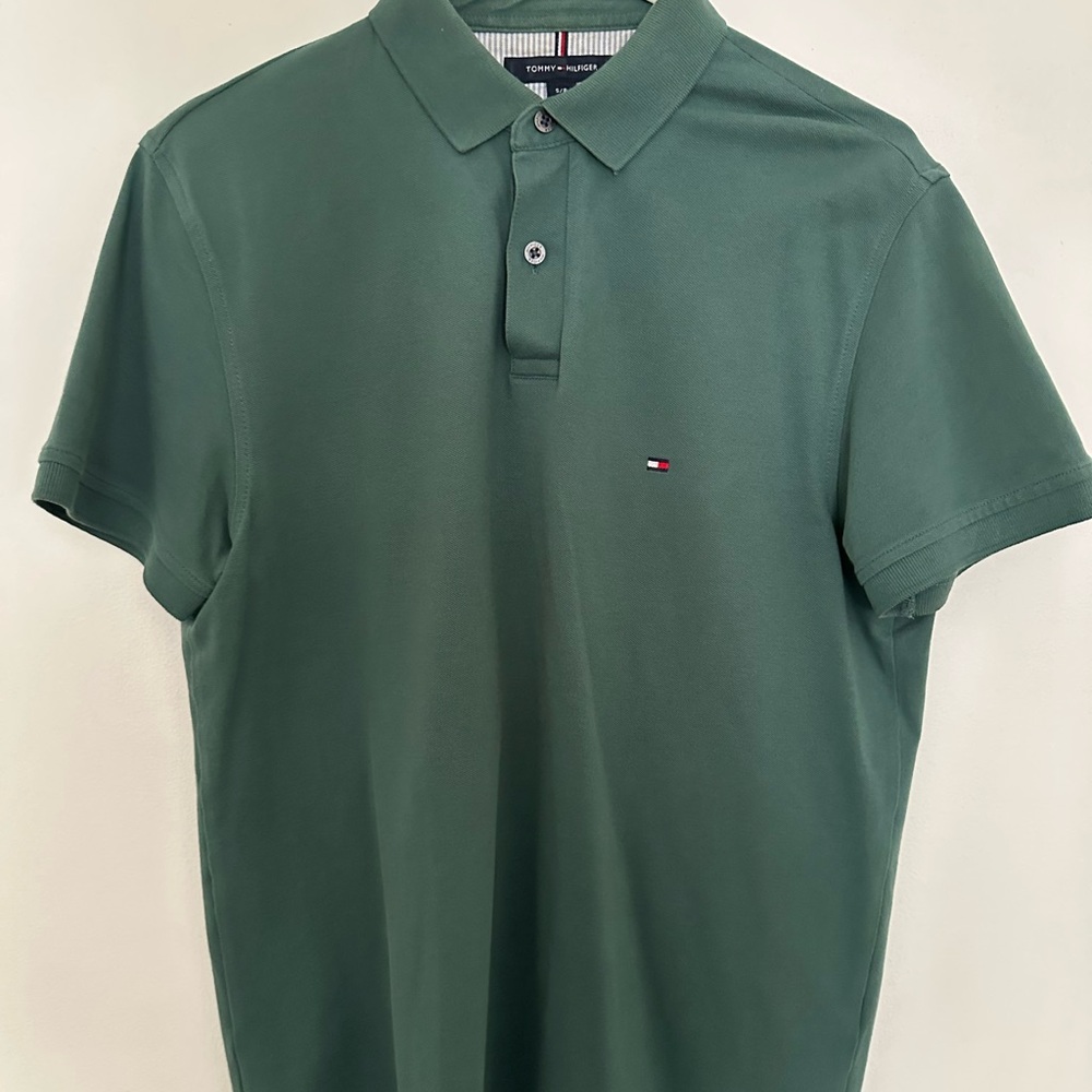 Tommy Hilfiger Men's Green Polo Shirt